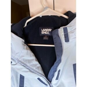 Lands' End Kids' Blue Winter Coat Hooded Parka Puffer Jacket XL Extra Large‎